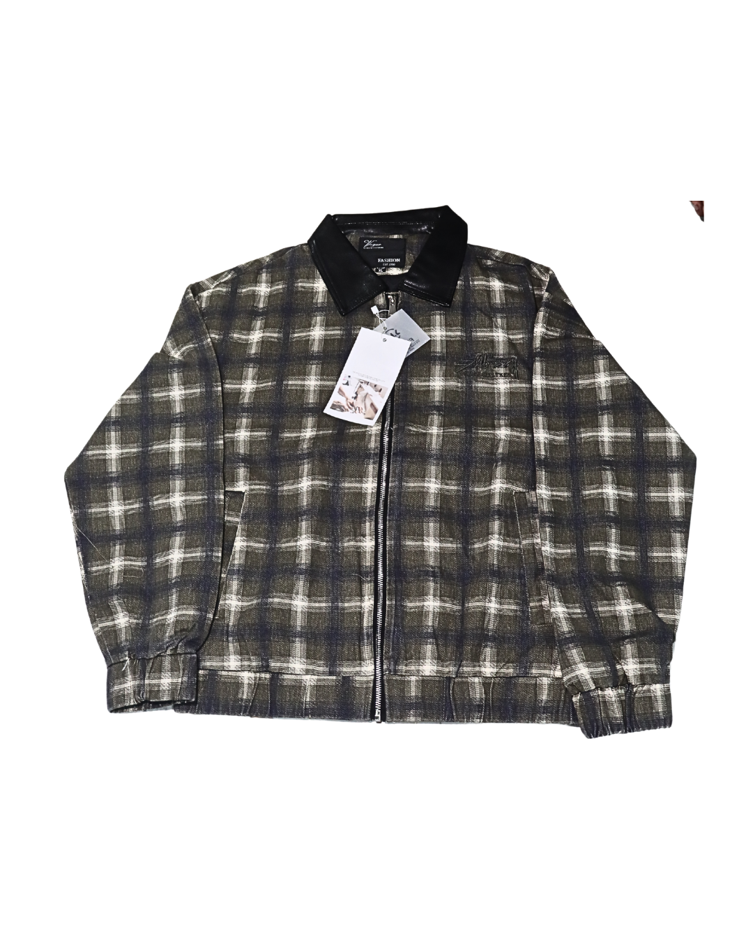 CHECK CROP JACKET