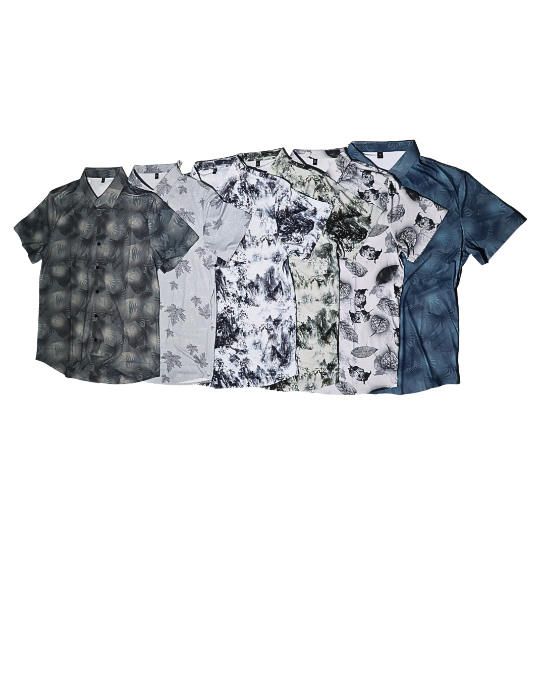 FLOWER PRINT HALF SHIRT