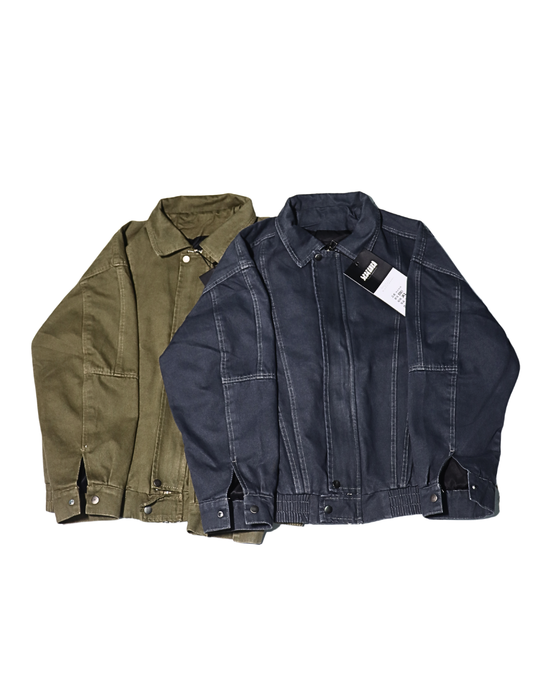 CROP VINTAGE DENIM JACKET